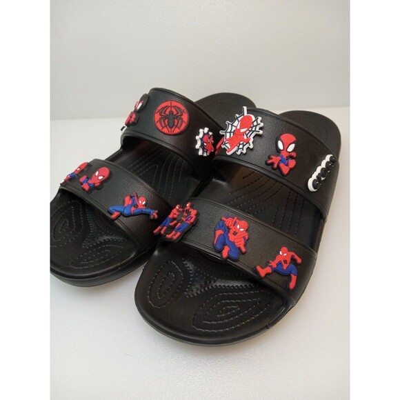 Crocs Spiderman Slip On Marvel Sandals Men's size 11 - Picture 1 of 12